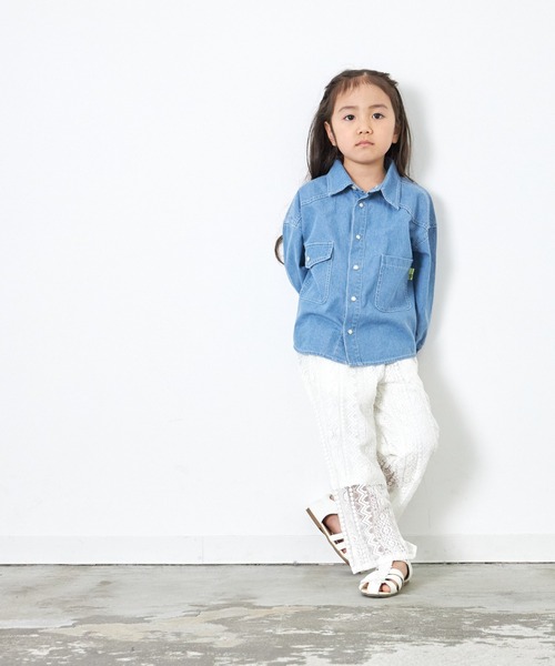 MAKE YOUR DAY(メイクユアデイ)の「ラッセルレースパンツ■80~140cm(その他パンツ・キッズ・ブラック/オフホワイト・80/90/100/110/120/130/140)」の7枚目の写真