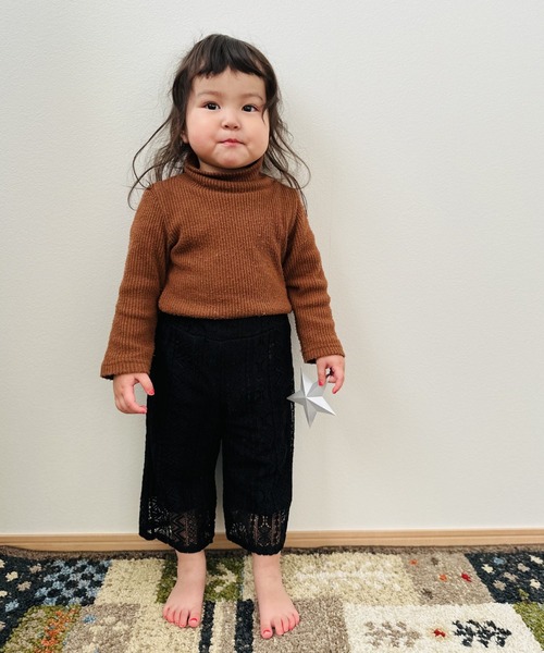 MAKE YOUR DAY(メイクユアデイ)の「ラッセルレースパンツ■80~140cm(その他パンツ・キッズ・ブラック/オフホワイト・80/90/100/110/120/130/140)」の3枚目の写真