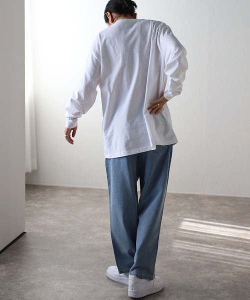 【carhartt】\"L/S Light Work\"コットン長袖ロゴTシャツ/Yosemite Carhartt WIP L/S Light Work T-Shirt, Yosemite / Black