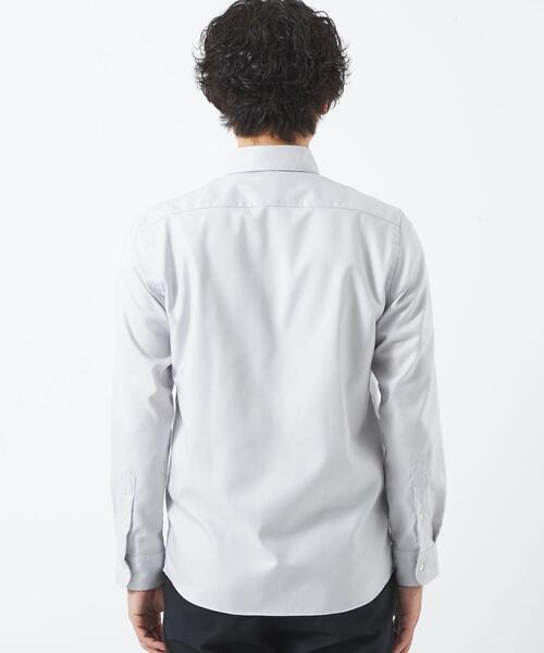 green label relaxing（グリーンレーベルリラクシング）の「エブリット オックスフォード ムジ スナップ ボタンダウン ドレスシャツ -イージーアイロン-（シャツ/ブラウス・メンズ・ライトグレー/ネイビー・XL/L/M/S）」の11枚目の写真