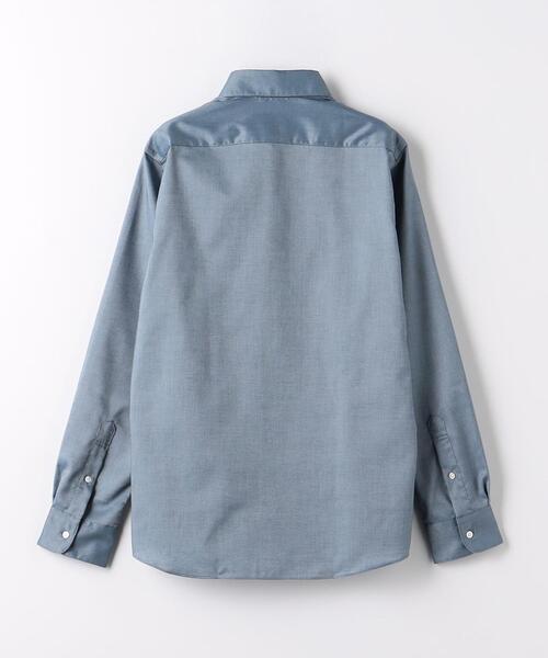 green label relaxing（グリーンレーベルリラクシング）の「エブリット オックスフォード ムジ スナップ ボタンダウン ドレスシャツ -イージーアイロン-（シャツ/ブラウス・メンズ・ライトグレー/ネイビー・XL/L/M/S）」の13枚目の写真