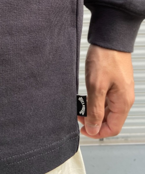 BILLABONG(ビラボン)の「BILLABONG/ビラボン ロゴロンT バックロゴ クルーネックロンT BE011-053(Tシャツ/カットソー・メンズ・オフホワイト/セージグリーン/スミクロ・M/L/XL)」の6枚目の写真