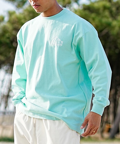 BILLABONG(ビラボン)の「BILLABONG/ビラボン ロゴロンT バックロゴ クルーネックロンT BE011-053(Tシャツ/カットソー・メンズ・オフホワイト/セージグリーン/スミクロ・M/L/XL)」の22枚目の写真