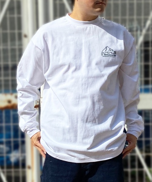BILLABONG(ビラボン)の「BILLABONG/ビラボン ロゴロンT バックロゴ クルーネックロンT BE011-053(Tシャツ/カットソー・メンズ・オフホワイト/セージグリーン/スミクロ・M/L/XL)」の11枚目の写真