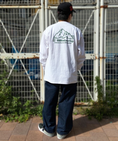 BILLABONG(ビラボン)の「BILLABONG/ビラボン ロゴロンT バックロゴ クルーネックロンT BE011-053(Tシャツ/カットソー・メンズ・オフホワイト/セージグリーン/スミクロ・M/L/XL)」の16枚目の写真