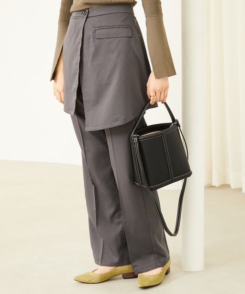 セール】ステッチデザインバケツ型2wayバッグ BA-214（ショルダー