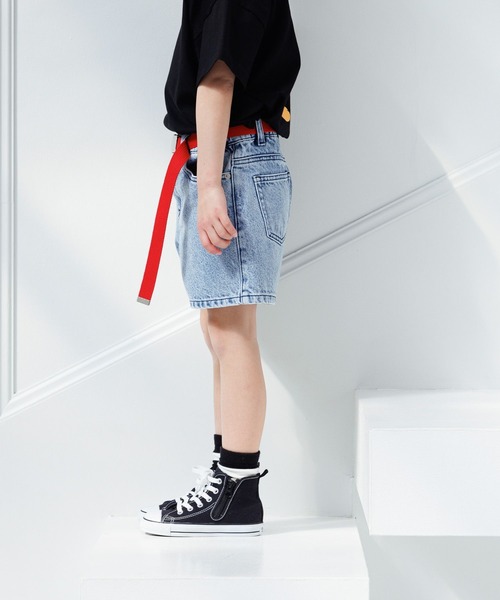 LOWRYS FARM(ローリーズファーム)の「デニムショートパンツ 993734(デニムパンツ・キッズ・ライトブルー/ブルー/ブラック・120cm/130cm/150cm/140cm/110cm)」の21枚目の写真