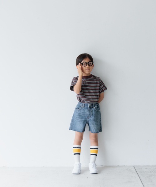 LOWRYS FARM(ローリーズファーム)の「デニムショートパンツ 993734(デニムパンツ・キッズ・ライトブルー/ブルー/ブラック・120cm/130cm/150cm/140cm/110cm)」の14枚目の写真