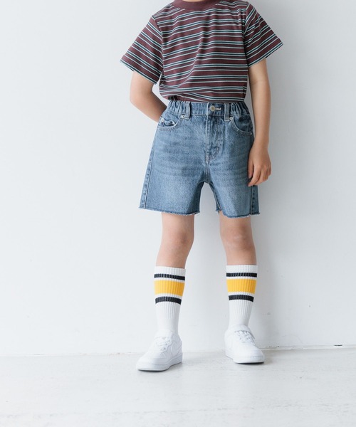 LOWRYS FARM(ローリーズファーム)の「デニムショートパンツ 993734(デニムパンツ・キッズ・ライトブルー/ブルー/ブラック・120cm/130cm/150cm/140cm/110cm)」の17枚目の写真