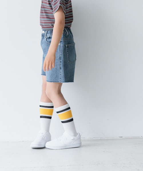 LOWRYS FARM(ローリーズファーム)の「デニムショートパンツ 993734(デニムパンツ・キッズ・ライトブルー/ブルー/ブラック・120cm/130cm/150cm/140cm/110cm)」の18枚目の写真