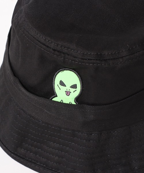 RIPNDIP（リップンディップ）の「RIPNDIP/リップンディップ LORD ALIEN BUCKET HAT ハット（ハット・メンズ・ブラック・FREE）」の5枚目の写真