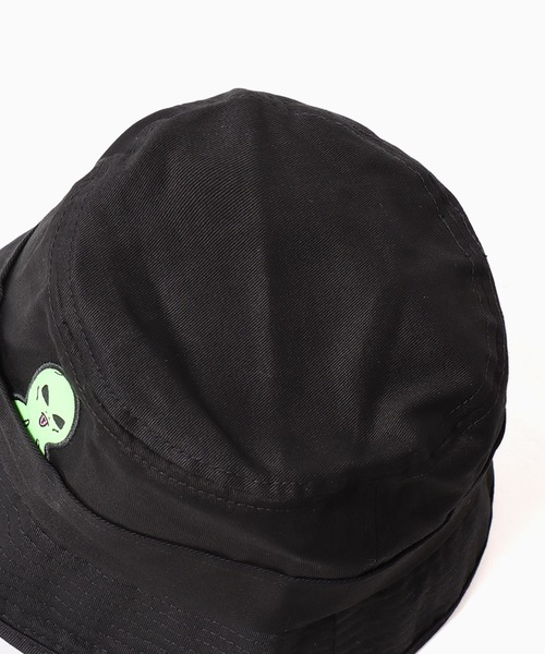 RIPNDIP（リップンディップ）の「RIPNDIP/リップンディップ LORD ALIEN BUCKET HAT ハット（ハット・メンズ・ブラック・FREE）」の6枚目の写真