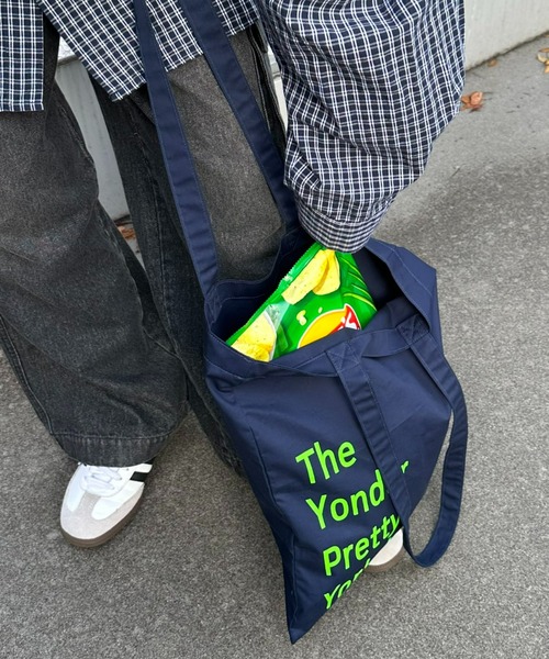 CIAOPANIC TYPY（チャオパニックティピー）の「【UNISEX】ロゴトートバッグ（トートバッグ・メンズ・アイボリー/サックスブルー/ネイビー/オレンジ/ベージュ・FREE）」の6枚目の写真