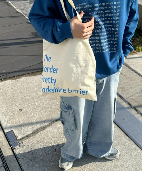 CIAOPANIC TYPY（チャオパニックティピー）の「【UNISEX】ロゴトートバッグ（トートバッグ・メンズ・アイボリー/サックスブルー/ネイビー/オレンジ/ベージュ・FREE）」の21枚目の写真