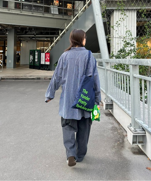 CIAOPANIC TYPY（チャオパニックティピー）の「【UNISEX】ロゴトートバッグ（トートバッグ・メンズ・アイボリー/サックスブルー/ネイビー/オレンジ/ベージュ・FREE）」の8枚目の写真