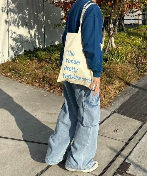 CIAOPANIC TYPY（チャオパニックティピー）の「【UNISEX】ロゴトートバッグ（トートバッグ・メンズ・アイボリー/サックスブルー/ネイビー/オレンジ/ベージュ・FREE）」の22枚目の写真