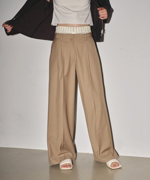 パンツ todayful Double Waist Trousers 36 TODAYFUL】Double Waist Trousers | selectshop ku