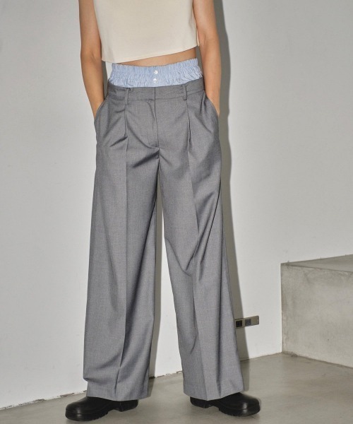 TODAYFUL トゥデイフル ダブルウエストトラウザース TODAYFUL ＼SALE40%OFF／即日発送/TODAYFUL トゥデイフル Double