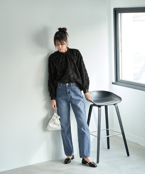 STYLE DELI - 新品タグ付き　スタイルデリ　シャーリングポイントブラウス スタイルデリ STYLE DELI ジャージージョーゼットノースリ