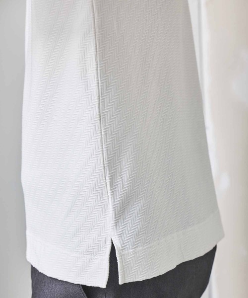 UNION STATION（ユニオンステーション）の「シェブロン柄リンクスジャガードロンT（Tシャツ/カットソー・メンズ・ホワイト/ブルー/ブラック・L/M/S/LL）」の19枚目の写真