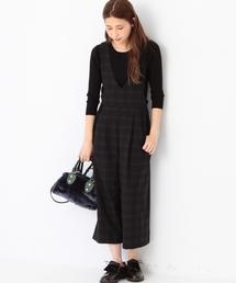 Another Edition | 【展開店舗限定】フリルポケットサロペット(チェック)/AEＦC　フリルPOC サロペット CHK(サロペット/オーバーオール)