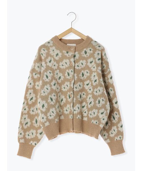 ehka sopo（エヘカソポ）の「花ジャカードクルーカーディガン