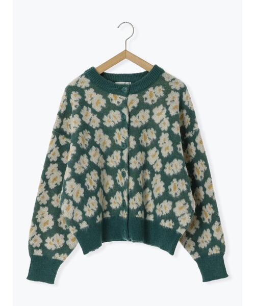 ehka sopo（エヘカソポ）の「花ジャカードクルーカーディガン（カーディガン/ボレロ・レディース・グレー/グリーン/ピンク/ベージュ/ブルー・F）」の20枚目の写真