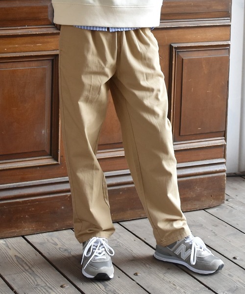 GLAZOS（グラソス）の「【プチプラ】[ワイドテーパード]コットンツイル・シェフパンツ（その他パンツ・キッズ・ブラック/カーキ/ネイビー/ベージュ/チャコールグレー・170cm/150cm/140cm/160cm）」の3枚目の写真