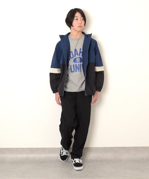 GLAZOS（グラソス）の「【プチプラ】[ワイドテーパード]コットンツイル・シェフパンツ（その他パンツ・キッズ・ブラック/カーキ/ネイビー/ベージュ/チャコールグレー・170cm/150cm/140cm/160cm）」の7枚目の写真