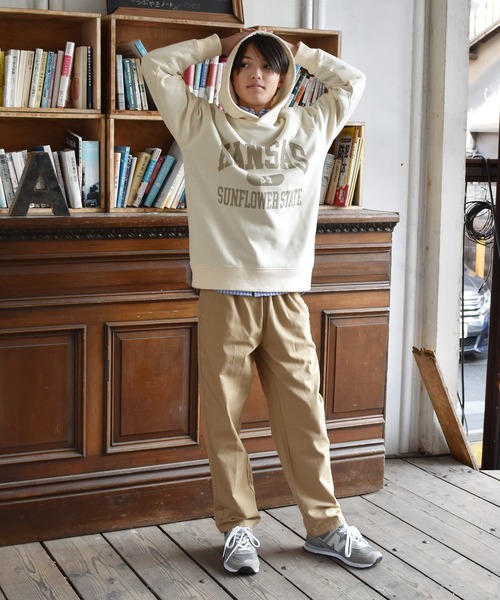 GLAZOS（グラソス）の「【プチプラ】[ワイドテーパード]コットンツイル・シェフパンツ（その他パンツ・キッズ・ブラック/カーキ/ネイビー/ベージュ/チャコールグレー・170cm/150cm/140cm/160cm）」の10枚目の写真