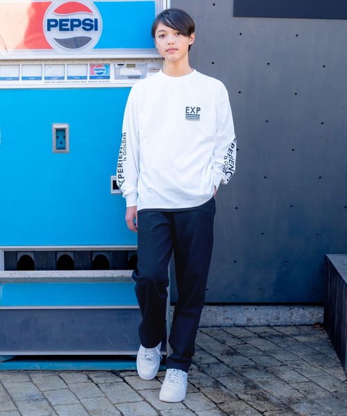 GLAZOS（グラソス）の「【プチプラ】[ワイドテーパード]コットンツイル・シェフパンツ（その他パンツ・キッズ・ブラック/カーキ/ネイビー/ベージュ/チャコールグレー・170cm/150cm/140cm/160cm）」の15枚目の写真