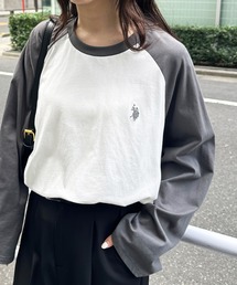 U.S. POLO ASSN.（ユーエスポロアッスン）の「RANAN/solleim別注【U.S.POLO ASSN.】ラグランフレアスリーブビッグシルエットロンT（Tシャツ/カットソー・レディース）」