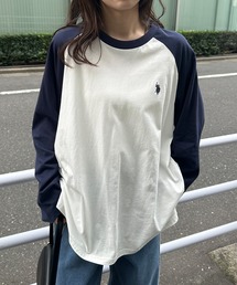 RANAN/solleim別注【U.S.POLO ASSN.】ラグランフレアスリーブビッグシルエットロンT