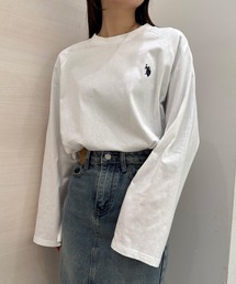 RANAN/solleim別注【U.S.POLO ASSN.】ラグランフレアスリーブビッグシルエットロンT