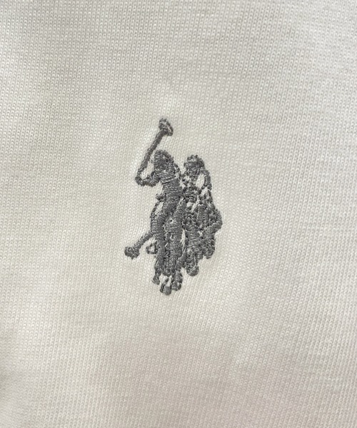 U.S. POLO ASSN.(ユーエスポロアッスン)の「RANAN/solleim別注【U.S.POLO ASSN.】ラグランフレアスリーブビッグシルエットロンT(Tシャツ/カットソー・レディース・オフホワイト/ホワイト×グレー/ホワイト×ネイビー/グレー系・S/M/L)」の20枚目の写真