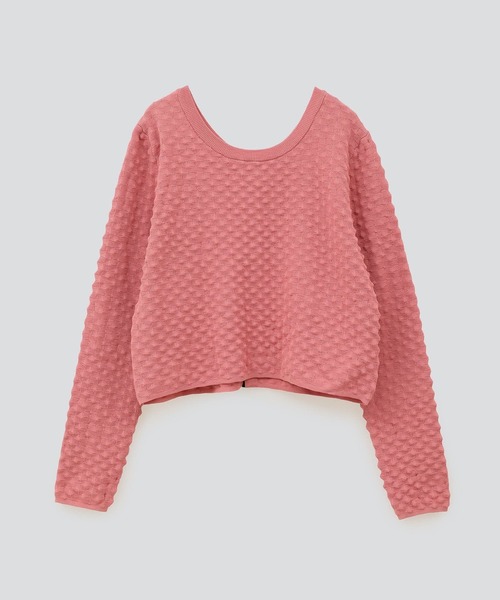 CONVERSE TOKYO(コンバーストウキョウ)の「2WAY POPCORN KNIT CARDIGAN(ニット/セーター・レディース・ピンク/ブラック/ブルー・FREE)」の14枚目の写真