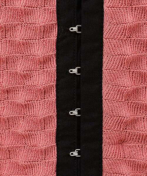 CONVERSE TOKYO(コンバーストウキョウ)の「2WAY POPCORN KNIT CARDIGAN(ニット/セーター・レディース・ピンク/ブラック/ブルー・FREE)」の18枚目の写真