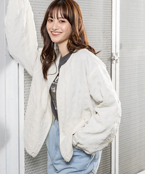 Honeys（ハニーズ）の「ノーカラーブルゾン（ブルゾン）」 - WEAR