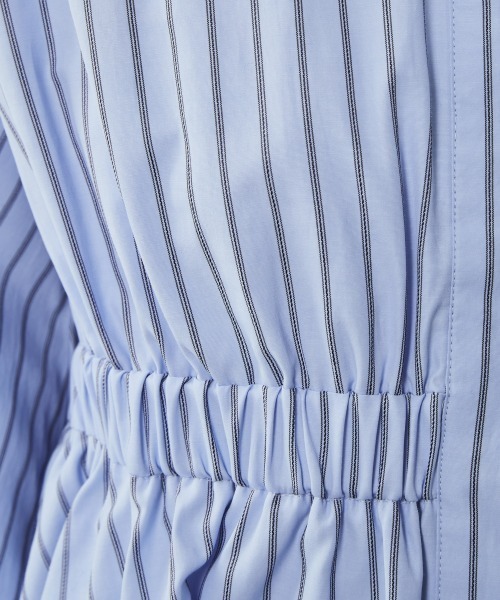 CHIC STYLE(シックスタイル)の「<大きいサイズ>パフスリーブギャザーブラウス シックスタイル (シャツ/ブラウス・レディース・ブルー系/ホワイト系・LL/3L/4L/5L/L)」の16枚目の写真