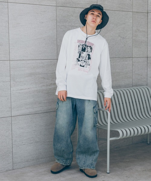 RAGEBLUE(レイジブルー)の「OVER DYE VINTAGE DENIM CARGO PANTS / 10オンス/ヴィンテージライクデニム/カーゴパンツ/パラシュートパンツ(デニムパンツ・メンズ・ブルー系その他/グレー/ブルー・MEDIUM/LARGE/SMALL)」の10枚目の写真