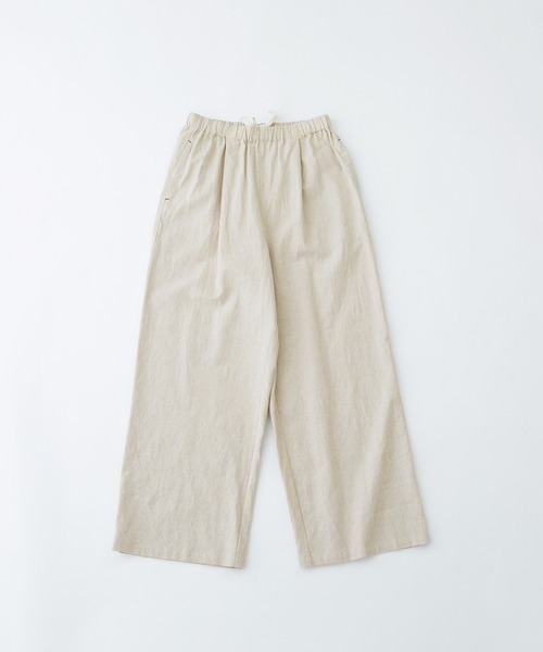 nop de nod（ノップドゥノッド）の「リネンコットンワイドパンツ（その他パンツ・レディース・ブラック/キナリ/スミクロ/ネイビー・3）」の6枚目の写真