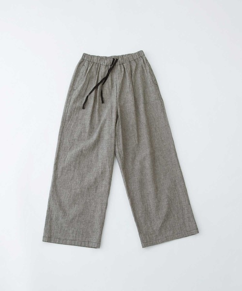 nop de nod（ノップドゥノッド）の「リネンコットンワイドパンツ（その他パンツ・レディース・ブラック/キナリ/スミクロ/ネイビー・3）」の7枚目の写真