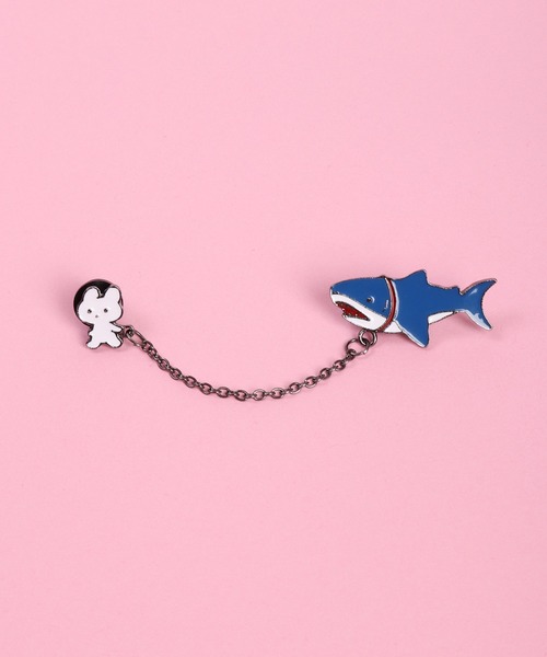 WESTSEA（ウエストシー）の「おもしろい チェーン付 ピンバッジ（バッジ・メンズ・ブルー/ホワイト系その他2/スカイブルー/ブラック/ホワイト/ホワイト系その他/グリーン/ホワイト系その他3/レッド/ネイビー/ダークインディゴブルー/ブルー系その他・FREE）」の11枚目の写真