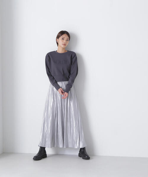 NATURAL BEAUTY BASIC(ナチュラルビューティーベーシック)の「◇ダンボールロゴカットソー(Tシャツ/カットソー・レディース・ブルー/オフホワイト/チャコールグレー・FREE)」の19枚目の写真