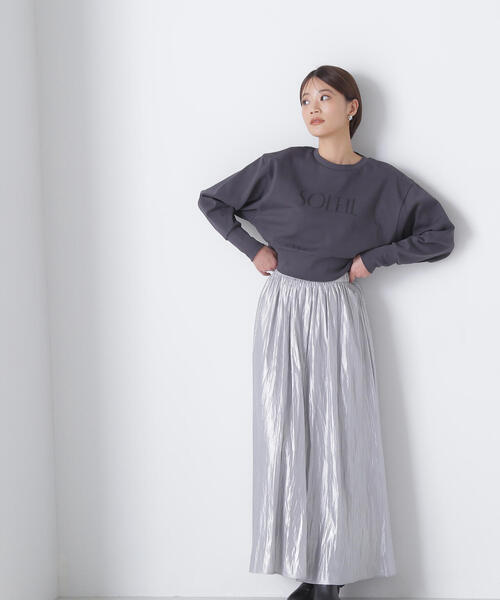 NATURAL BEAUTY BASIC(ナチュラルビューティーベーシック)の「◇ダンボールロゴカットソー(Tシャツ/カットソー・レディース・ブルー/オフホワイト/チャコールグレー・FREE)」の20枚目の写真