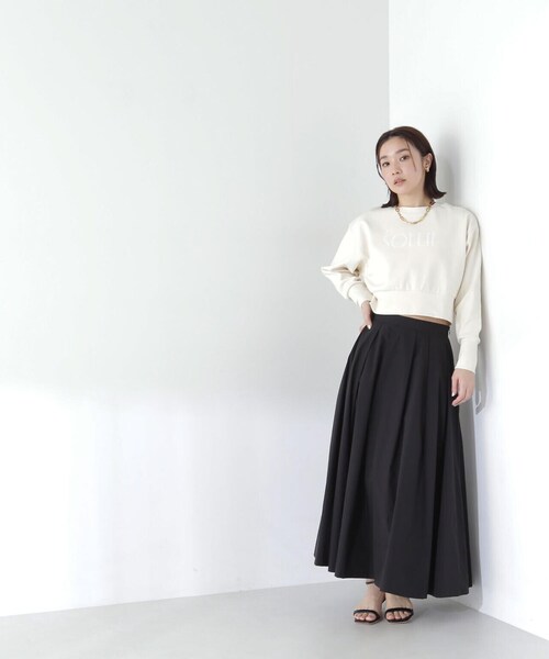 NATURAL BEAUTY BASIC(ナチュラルビューティーベーシック)の「◇ダンボールロゴカットソー(Tシャツ/カットソー・レディース・ブルー/オフホワイト/チャコールグレー・FREE)」の15枚目の写真