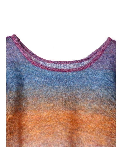 DURAS（デュラス）の「Gradation mohair knit（ニット/セーター・レディース・ライム/ブルー/マルチ・FREE）」の11枚目の写真