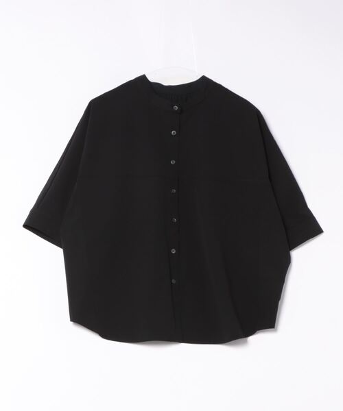 INTERPLANET(インタープラネット)の「【撥水・UV・接触冷感】バンドカラードルマンシャツ(シャツ/ブラウス・レディース・ブラック/ベージュ/ブルー/カーキ/ダークベージュ・FREE)」の15枚目の写真