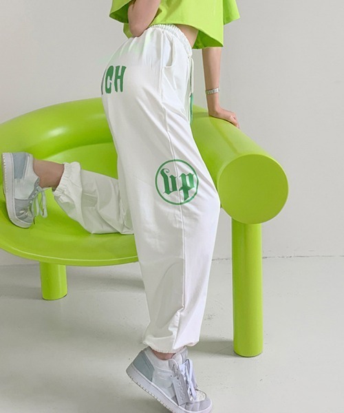 Miniministore(ミニミニストア)の「スウェットパンツ レディースカラーパンツ(スウェットパンツ・レディース・ホワイト/ライトグレー/ライム/レッド/オレンジ/ブラック/アクア・FREE)」の2枚目の写真