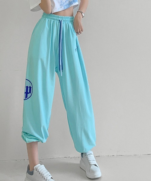 Miniministore(ミニミニストア)の「スウェットパンツ レディースカラーパンツ(スウェットパンツ・レディース・ホワイト/ライトグレー/ライム/レッド/オレンジ/ブラック/アクア・FREE)」の5枚目の写真
